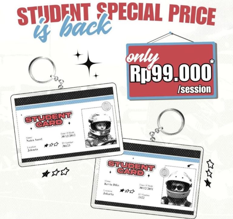 Student Special Price is Baaaack! Main Gokart Cuma Rp99.000 di Go-Kart Avenue!