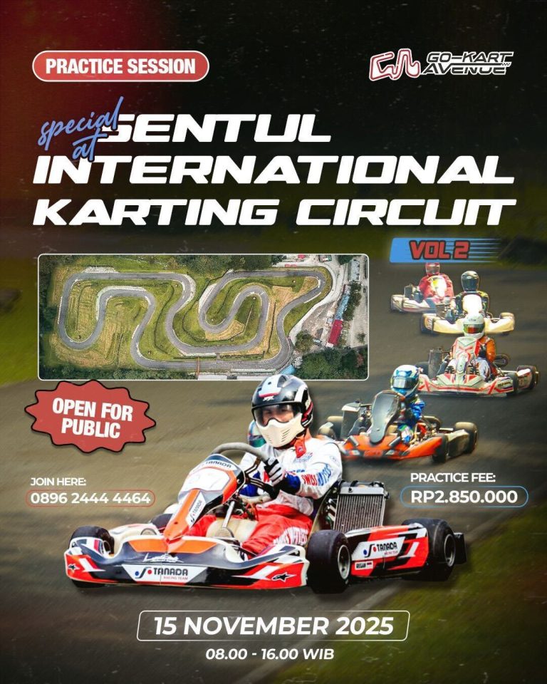 🏁 Special Practice Session Vol. 2 di Sentul International Karting Circuit – Saatnya Asah Skill Balapmu di Track Internasional!